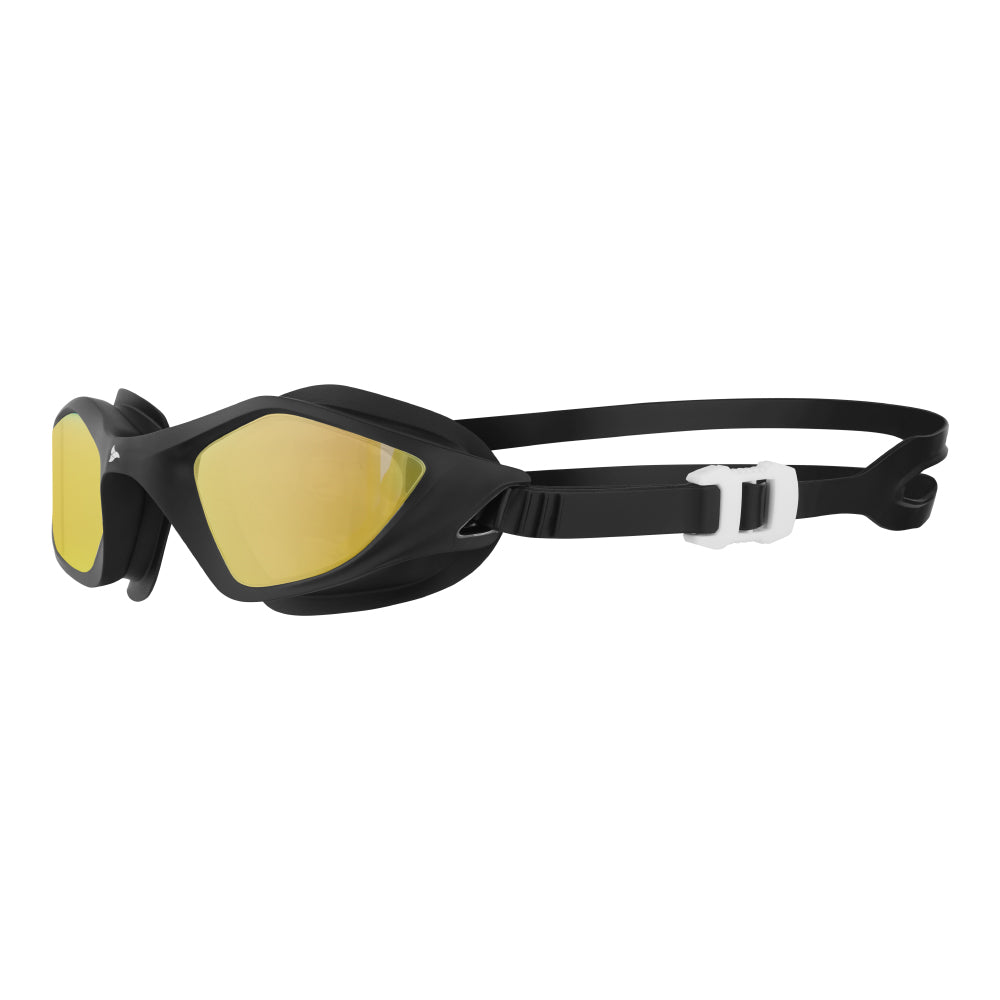 TRI-FIT RAPID-X Swim Goggles in black with gold lens. 220 Triathlon Cutting Edge Award