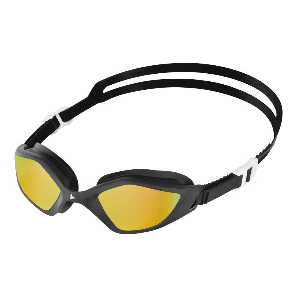 TRI-FIT RAPID-X Swim Goggles in black with gold lens. 220 Triathlon Cutting Edge Award