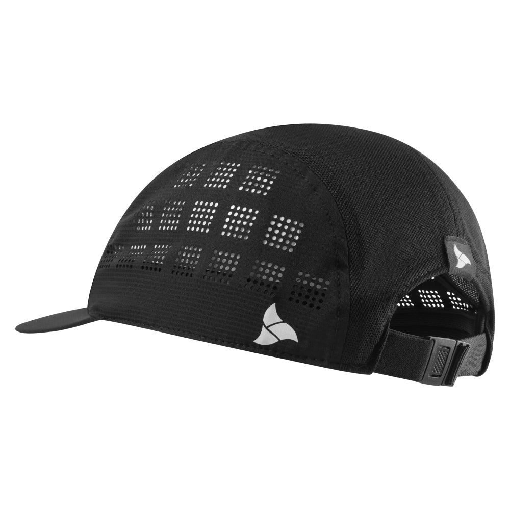TRI-FIT AirEdge Ultra-Light Running Cap BLACK EDITION Back Angle