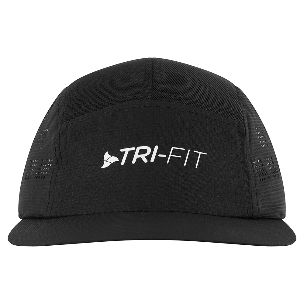 TRI-FIT AirEdge Ultra-Light Running Cap BLACK EDITION Front