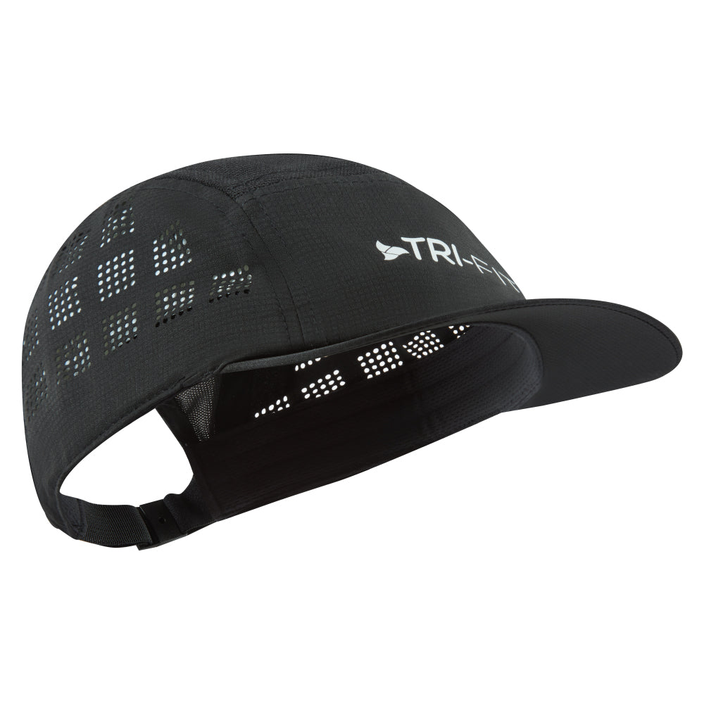 TRI-FIT AirEdge Ultra-Light Running Cap BLACK EDITION Right Angle