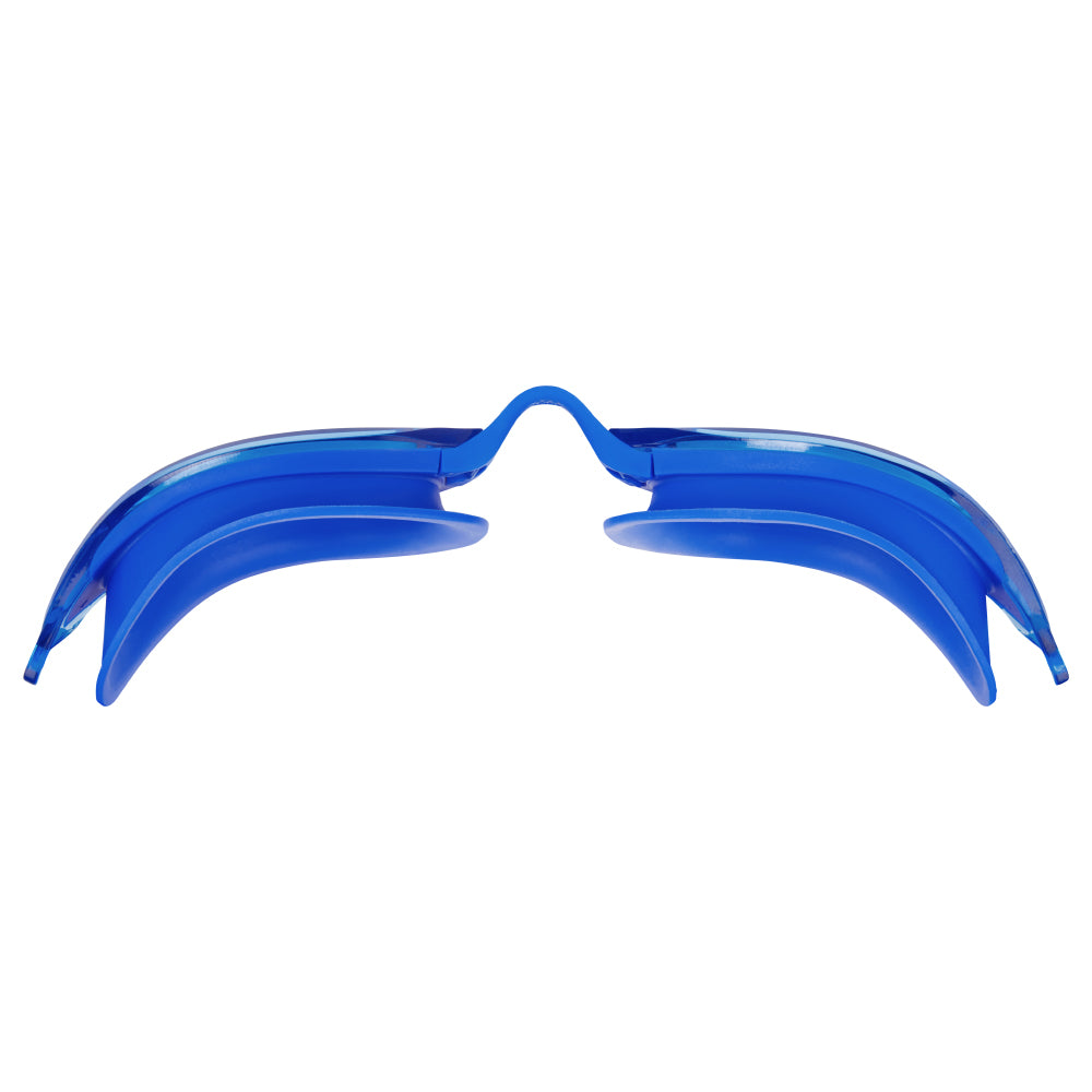 TRI-FIT VOLT Pink swim goggles with pink frames on a white background, featuring the 'TRI-FIT' logo.