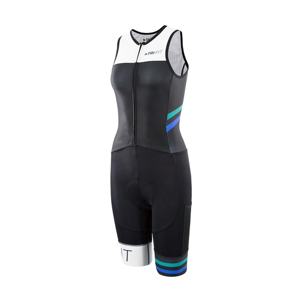Overview shot of the tri suit women's sleeveless
